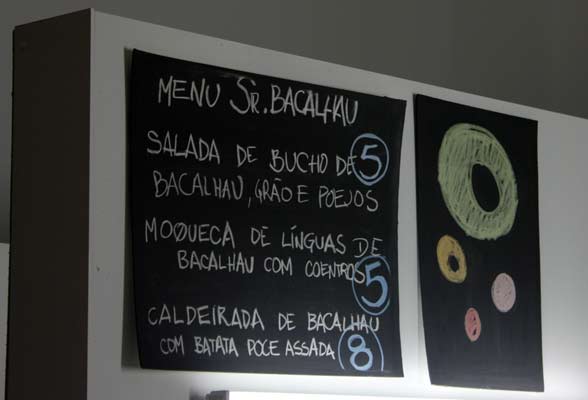 A ementa do dia